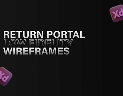 Portal Low Fidelity Wireframe UI/UX