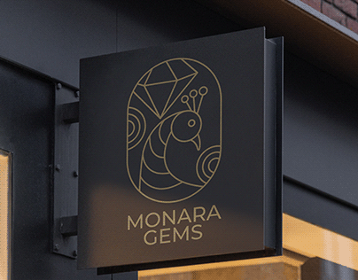 Monara Gems Logo design