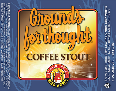 Beer Label, Coffee Stout