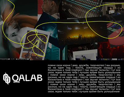 WEB SITE FOR MUSIC LABEL “QALAB”