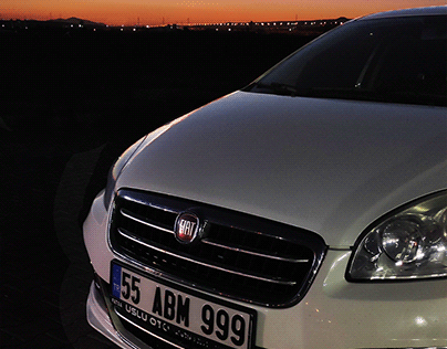 Sunset with Car