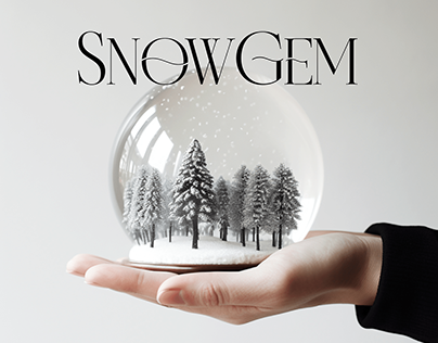 SnowGem / snow globe shop / brand identity