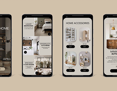 UI Design of kitchen shopping App