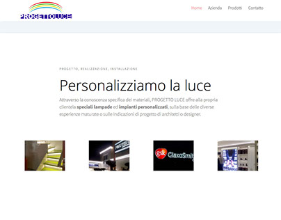 Progetto Luce Web Site