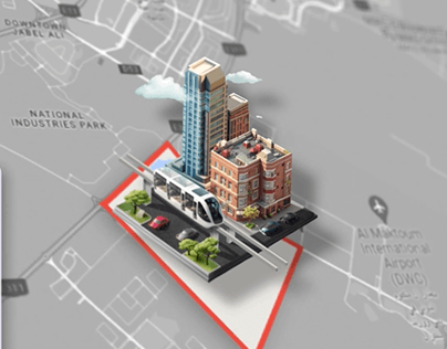 Map Animation For Dubai South