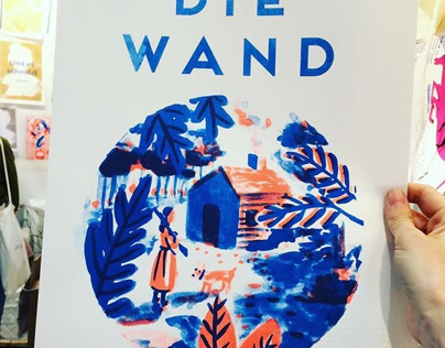 Riso printed book cover for Parade, Leipziger Buchmesse