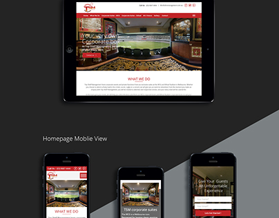 Top Shelf Management - Website Design