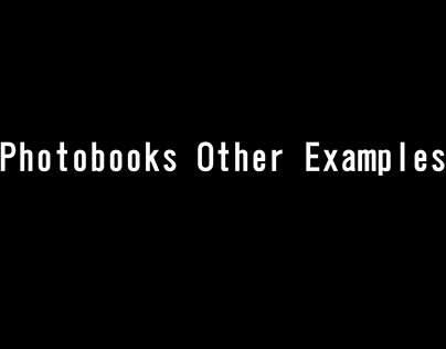 Photobooks Other Examples