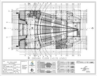 Auditorium Building Project - Working Drawings