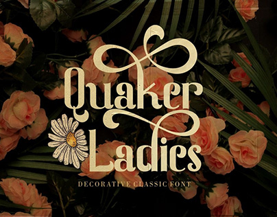 Quaker Ladies - Decorative Classic Font