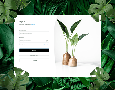 plant web design