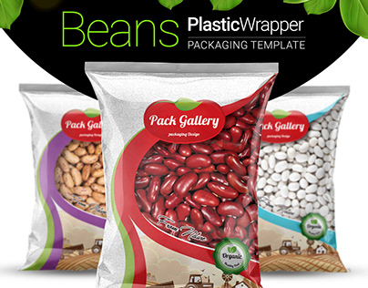 Beans Plastic Wrapper Template