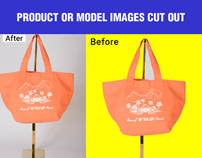 Product or model images cut out