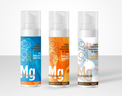 SOZO Naturals Magnesium Oil Packaging