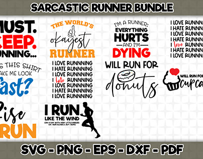 Sarcastic Runner - SVG Cutting Files