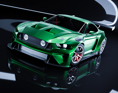 MARC Cars II Mustang renders | 3D CGI