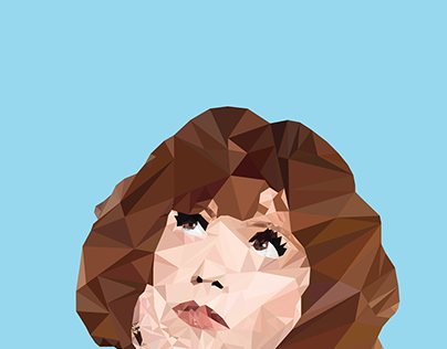 Natasha Lyonne Low Poly Portrait