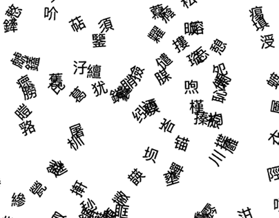 Information Design: Chinese Glyphs