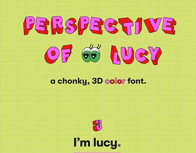 Perspective Of Lucy - The font. Typeface design project