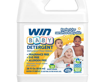 Baby Detergent Bottle Label Design