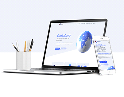 QuakeCover - Insurance Website Developed In Webflow