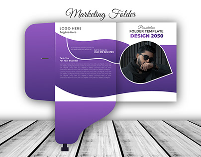 professional business marketing folder design