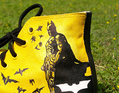 I Batman I Hand Painted Shoes I