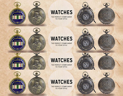 Antique Gold Masonic Pocket Watch - Trendyzone21