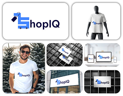 E-commerce Logo Design| Brand Identity | ShopIQ