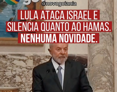 Lula ataca Israel