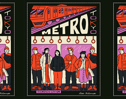Tokyo Metro Illustration (Travel Poster 2)