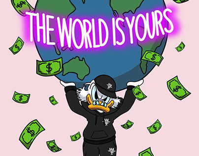 T-Shirt "The World is Yours" Papi brand