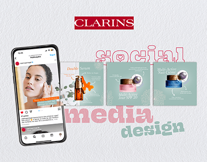 CLARINS's Social Media Design
