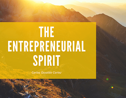 The Entrepreneurial Spirit