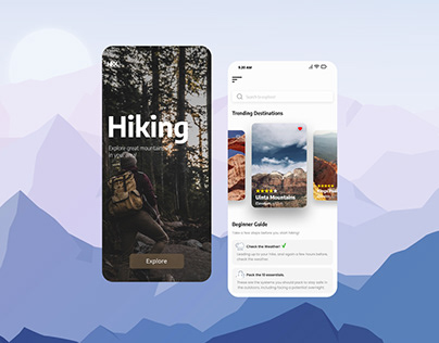 Hiking App UI / UX Design