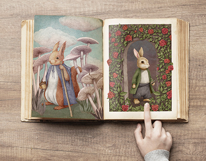 Squirrel's Many Worlds: Diverse Illustrations