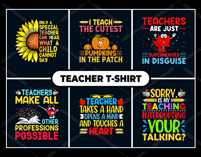 Eye-catching Teacher t-shirt design