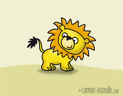 Lion Character for Kids Clothing