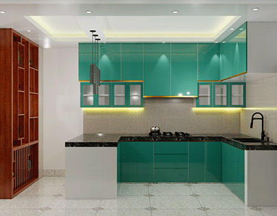 Kitchen Interior Design Render