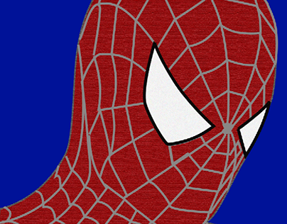 spider man illustrated using Photoshop