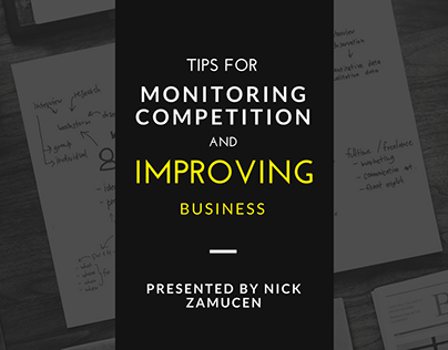 Tips For Monitoring Competition and Improving Business