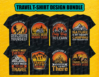 Traveling T-shirt design Bundle