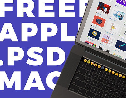 Freebie | Apple Macbook Pro 15 with Touchbar | Mockups