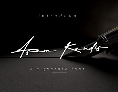 Asem Kandis - A Signature Font
