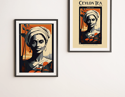 Ceylon tea poster design