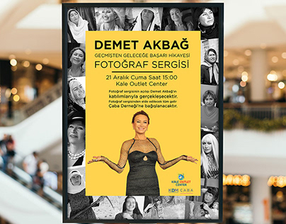 Demet Akbağ Exhibition Posters - Photo Shooting