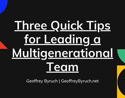 Tips for Multigenerational Team Leadership