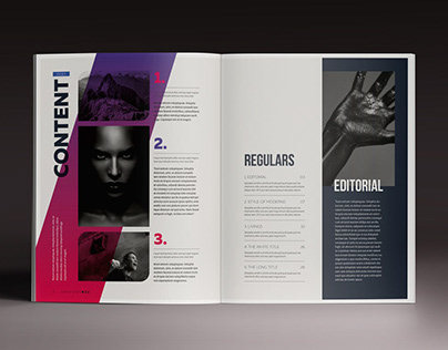 Gradient Magazine Indesign Template Free Download