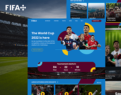 Landing Page Design for FIFA World Cup Qatar 2022