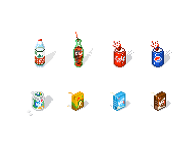 Pixel Art Drinks